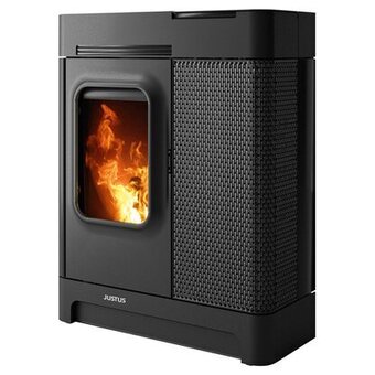 OBI Justus pelletofen canis xl stahl schwarz 8 kw Angebot