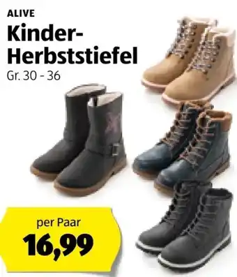 Hofer Kinder herbststiefel Angebot