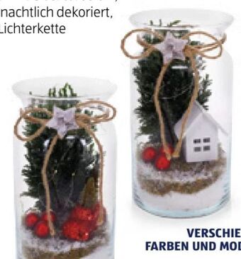 Hofer Glasarrangement weihnachtszauber Angebot