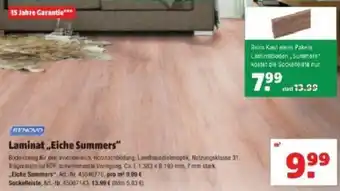 Hagebau Renovo Laminat,, Eiche Summers" Angebot