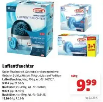 Hagebau Stop Luftentfeuchter 450g Angebot