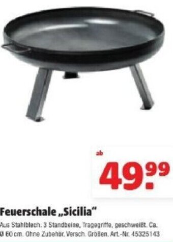 Hagebau Feuerschale Sicilia Angebot