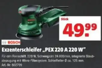 Hagebau Bosch Exzenterschleifer PEX 220 A 220 W" Angebot