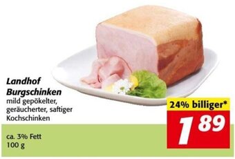 Nah&Frisch Landhof Burgschinken 100g Angebot