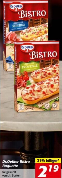 Nah&Frisch Dr. Oetker Bistro Baguette Angebot