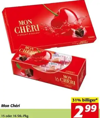 Nah&Frisch Mon Chéri 15 oder 16 Stk Angebot
