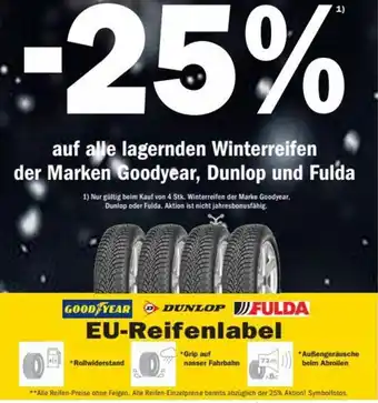 Forstinger Winterreifen der Marken Goodyear, Dunlop und Fulda Angebot