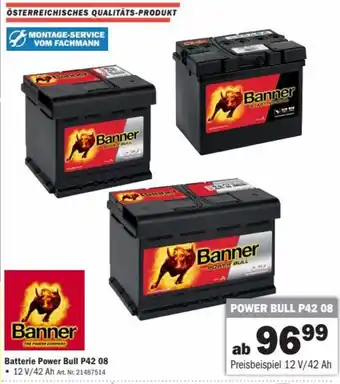 Forstinger Banner Batterie Power Bull P42 08 Angebot