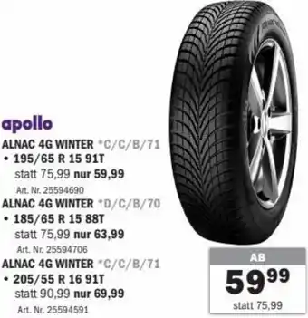 Forstinger apollo Alnac 4G Winter 195/65 R 15 91T Angebot