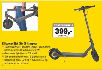 Forstinger E-Scooter ESA City 09 Klappbar Angebot