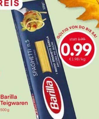 MPreis Barilla Teigwaren 500g Angebot