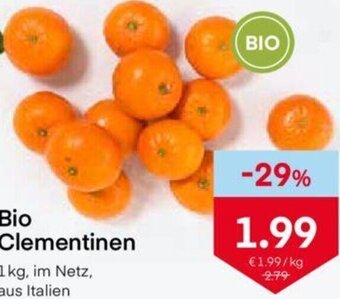 MPreis Bio Clementinen 1 kg Angebot