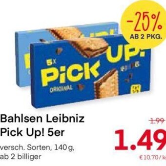 MPreis Bahlsen Leibniz Pick Up! 5er 140g Angebot