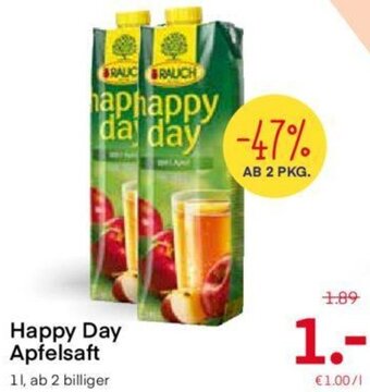 MPreis Happy Day Apfelsaft 1l Angebot