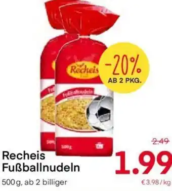 MPreis Recheis Fußballnudeln 500g Angebot