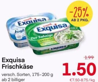 MPreis Exquisa Frischkäse 175-200g Angebot