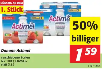 Nah&Frisch Danone Actimel 6 x 100 g Angebot