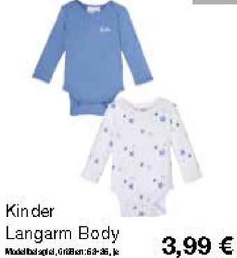 KiK Kinder Langarm Body Angebot