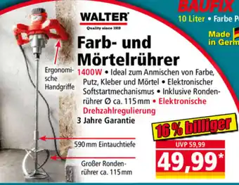 Norma Walter Farb-Und Mörtelrührer Angebot