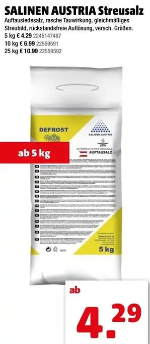 Salinen Austraia Streusalz 5 kg