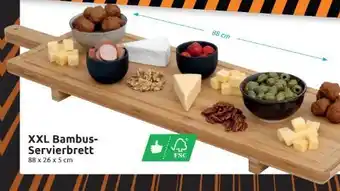 Action Xxl bambus servierbrett Angebot