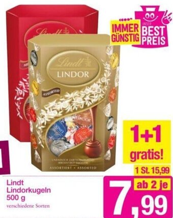 Sutterlüty Lindt Lindorkugeln 500 g Angebot
