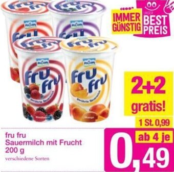 Sutterlüty fru fru Sauermilch mit Frucht 200g Angebot