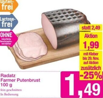 Sutterlüty Radatz Farmer Putenbrust 100 g Angebot
