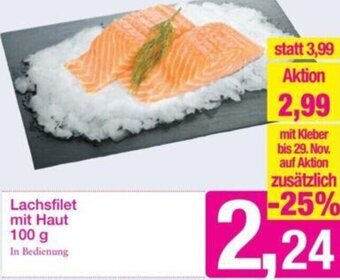 Sutterlüty Lachsfilet mit Haut 100 g Angebot
