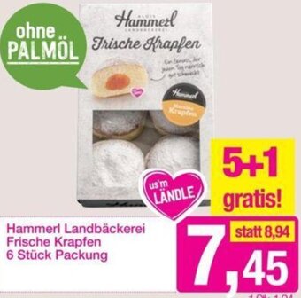 Sutterlüty Hammerl Landbäckerei Frische Krapfen 6 Stück Packung Angebot