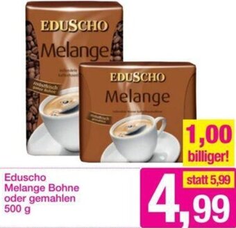 Sutterlüty Eduscho Melange Bohne oder gemahlen 500 g Angebot
