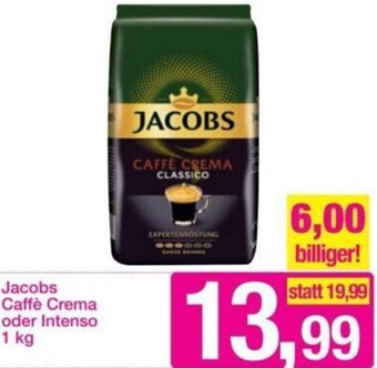 Sutterlüty Jacobs Caffè Crema oder Intenso 1 kg Angebot