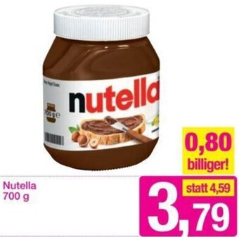 Sutterlüty Nutella 700 g Angebot