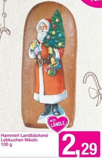 Sutterlüty Hammerl Landbäckerei Lebkuchen Nikolo 100 g Angebot