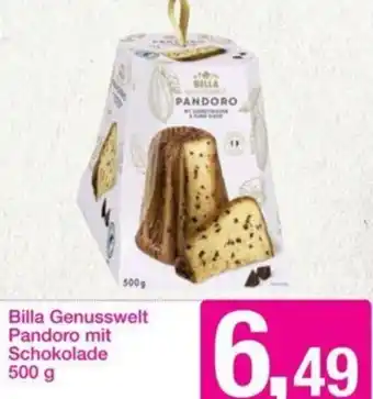 Sutterlüty Billa Genusswelt Pandoro mit Schokolade 500 g Angebot