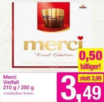 Sutterlüty Merci Vielfalt 210 g/ 250 g Angebot