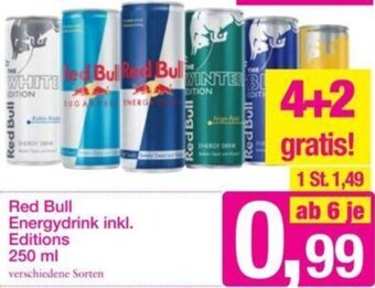 Sutterlüty Red Bull Energydrink inkl. Editions 250 ml Angebot