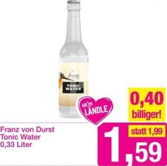 Sutterlüty Franz von Durst Tonic Water 0,33 Liter Angebot