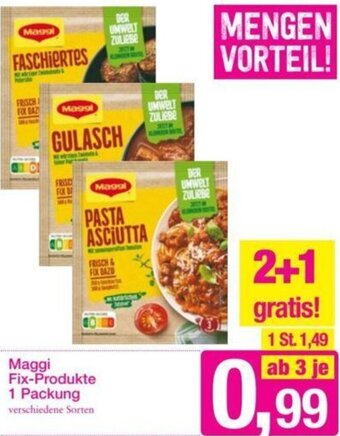 Sutterlüty Maggi Fix-Produkte 1 Packung Angebot