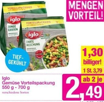 Sutterlüty Iglo Gemüse Vorteilspackung 550 g- 700 g Angebot