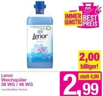 Sutterlüty Lenor Weichspüler 38 WG / 46 WG Angebot