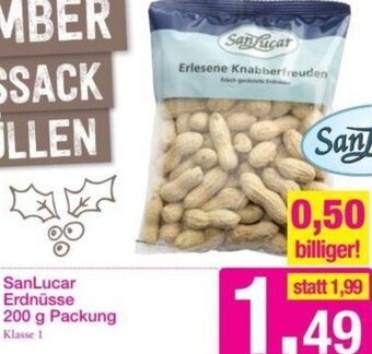 Sutterlüty SanLucar Erdnüsse 200 g Angebot