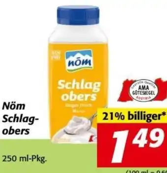 Nah&Frisch Nöm Schlagobers 250 ml Angebot