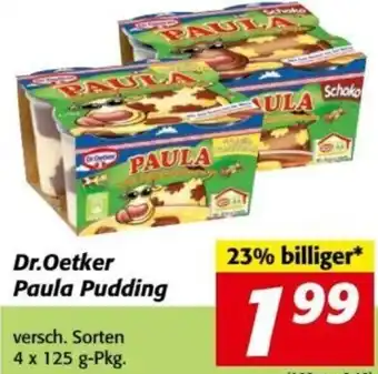 Nah&Frisch Dr. Oetker Paula Pudding 4 x 125 g Angebot