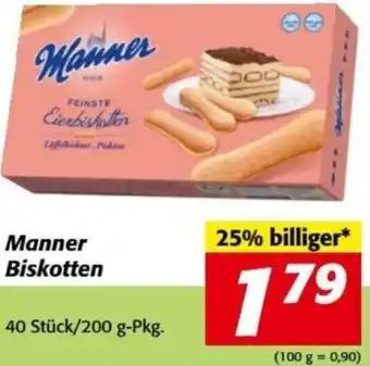 Nah&Frisch Manner Biskotten 200 g Angebot