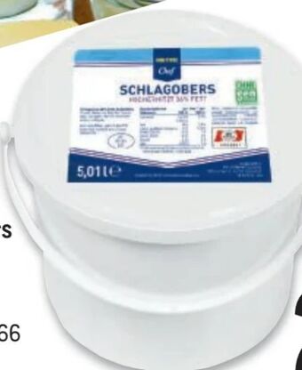 Metro Schlagobers Angebot