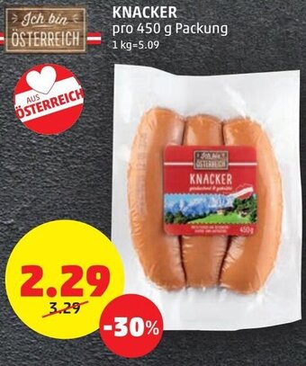 PENNY Knacker 450 g Angebot