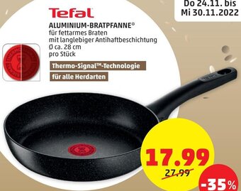 PENNY Tefal Aluminium-Bratpfanne Angebot