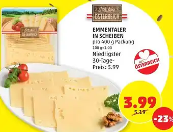 PENNY Emmentaler In Scheiben 400 g Angebot