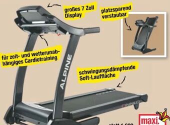 Maximarkt Laufband alpine bt Angebot